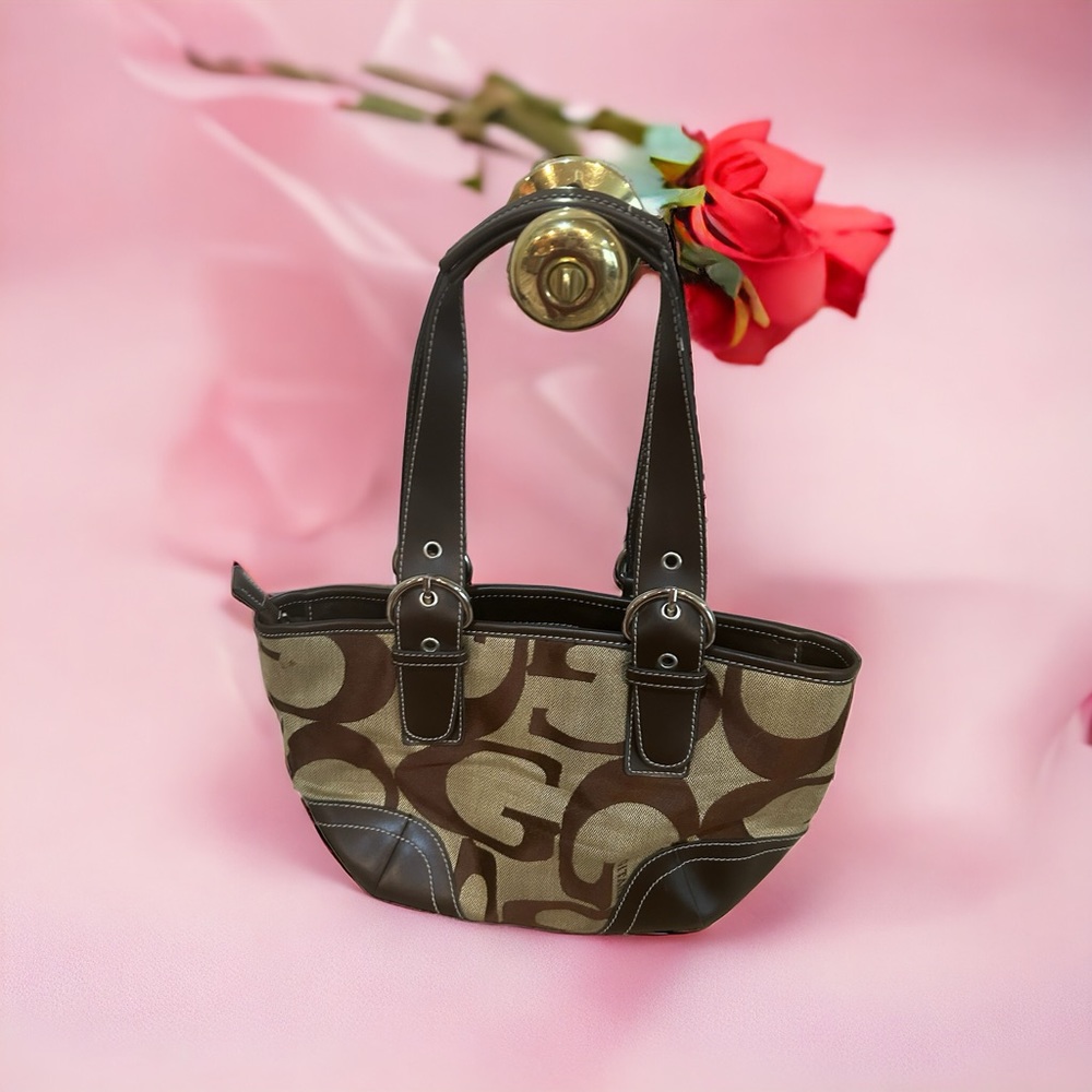 BROWN AND TAN GITANA PURSE